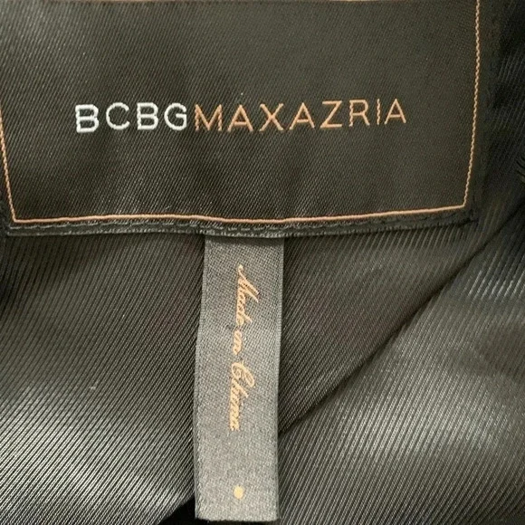 BCBGMAXAZRIA Cropped Open Drape Wool Blazer - Picture 6 of 8